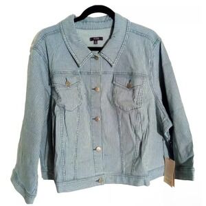 NYDJ 3/4 Slim Trucker Jacket Trella Women's Size 3X